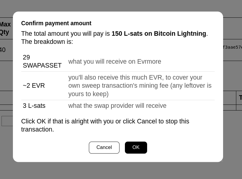 txn pre-submit details